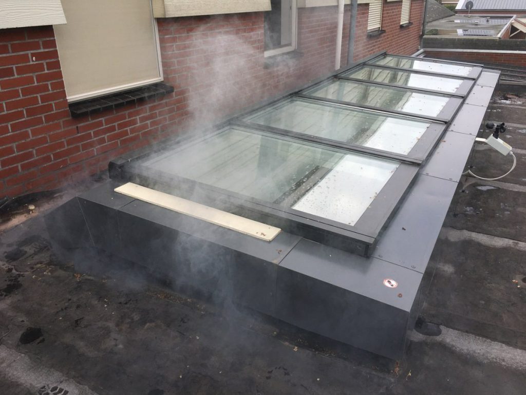 Rooktest bij aanbouw in Groningen